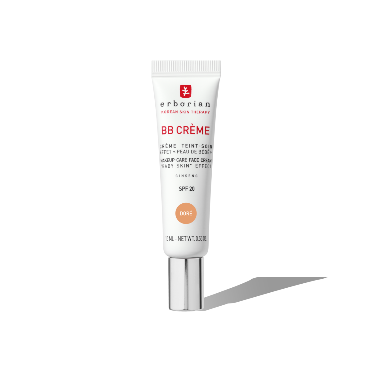 BB Crème Erborian Au Ginseng 15 Ml - Teinte Doré - Soin Teinté Hydratant - Neuf Sous Emballage